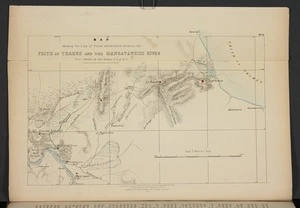 Map shewing the line of posts established between the Frith of Thames and the Mangatawhiri River / from sketches by Capt. Greaves.