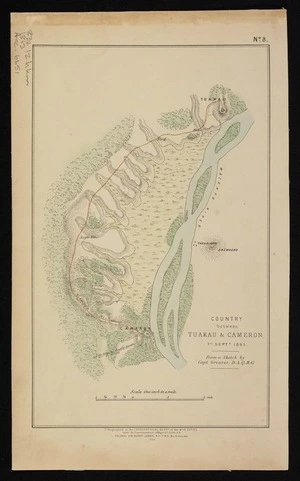 Country between Tuakau & Cameron, 7th Septr. 1863 / from a sketch by Capt. Greaves.