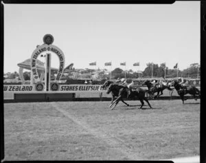 Finish of the Auckland Racing Club Eclipse Stakes (1200m) at Ellerslie