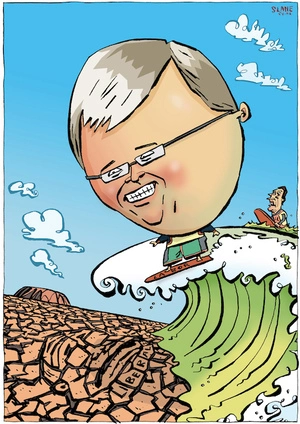 [Rudd surfing to victory] 2 December, 2007