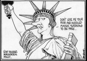 Scott, Thomas, 1947-:Don't give me your poor and huddled masses yearning to be free... Dominion Post, 25 May 2005.
