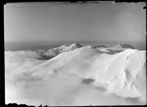 Mt Ruapehu with Mt Ngauruhoe in the background