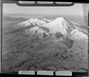 Mt Ngauruhoe with Mt Tongariro in the background