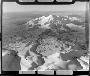 Mt Ngauruhoe with Mt Tongariro in the background