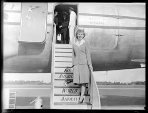 Stewardess, Miss T N Stewart, Pan American World Airways