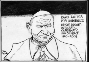 Karol Wojtyla, Pope John Paul II, devout, dogged, autocratic, charismatic, man of peace... 1920-2005. 4 April, 2005.