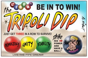 Nisbet, Alistair, 1958- :The Tripoli Dip - just get three in a row to survive!... 28 August 2011