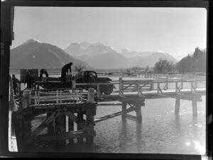 Loading supplies on to truck, Lake Wakatipu, Queenstown