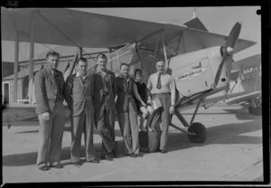 Hawera Aero Club, from left A Bull, P Eade, D Brown, W Liddington, Murray Haybittle, Brian Haybittle
