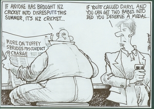 Scott, Thomas, 1947-:If anyone has brought NZ cricket into disrepute this summer, it's NZ cricket... Dominion Post, 14 March 2005.