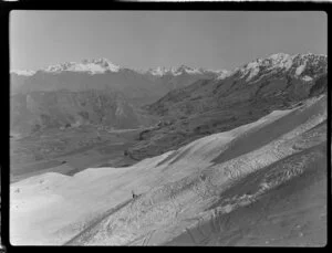 Skier on Coronet Peak, Queenstown