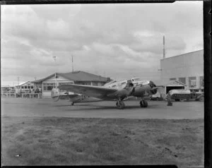 Lockheed Electra aircraft Koweka at Milson Aerodrome, Palmerston North