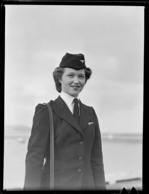 L A O'Conner, stewardess, Tasman Empire Airways Ltd
