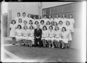 Machinist staff and manager, Steeles Corset Factory, Avondale, Auckland