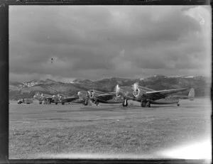 Lodestar and Lockheeds aircrafts at Rongotai, Wellington