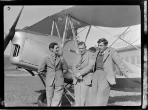 From left, R Henderson, W Annan, F Anscombe, Alexandra Aero Club