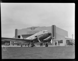 Dakota aircraft Popotea, New Zealand National Airways Corporation, Taieri Aerodrome