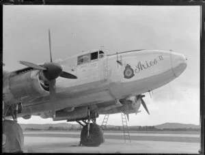 Avro Lincoln Aries II aircraft, Whenuapai, Auckland