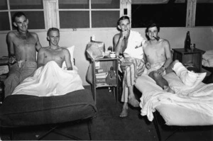 Wounded soldiers of the 2nd New Zealand Expeditionary Force in the Pacific at the 4th General Hospital in New Caledonia