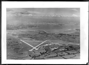 Whenuapai aerodrome looking towards Auckland city
