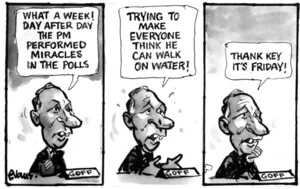 Evans, Malcolm Paul, 1945- :"What a week! Day after day the PM performed miracles in the polls..." 1 September 2011