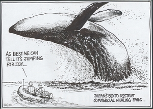 Scott, Thomas, 1947- :Japan's bid to restart commercial whaling fails... Dominion Post, 23 June 2005.
