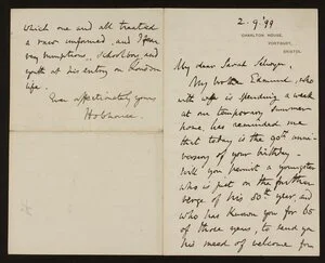 Letter - Hobhouse