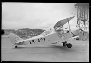 Fox Moth aircraft ZK-APT, Marlborough Aero Club