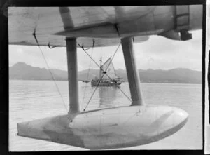[Sailing ship, the Aotearoa?] in Fiji waters, Imperial Airways Ltd