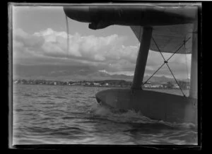 Seaplane landing in Fiji's harbour