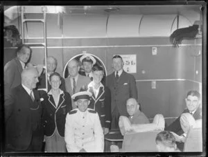 Crew members and passengers on the seaplane Centaurus, Imperial Airways Ltd