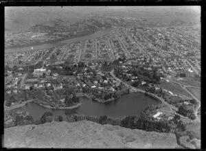 Whanganui, with Virginia Lake in the foreground