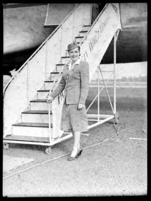 Unidentified air hostess, Pan American World Airways (PAWA)