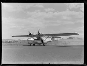 Catalina aircraft Trapas at Whenuapai Airport