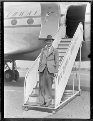Mr Garnet, passenger Pan American World airways