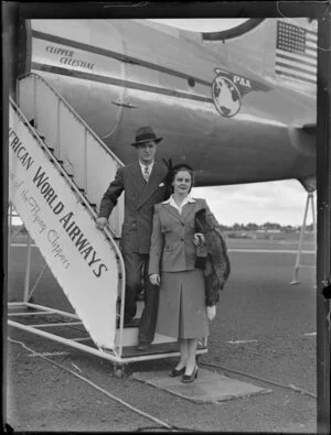 Mr Reeves Harris and Grace Harris, American tourists, Pan American World Airwayss