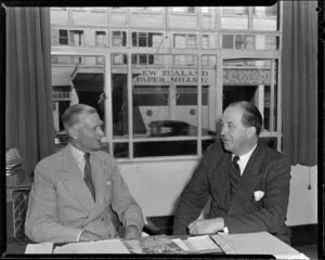 Sir Keith Parks and Mr Nick Higgs (right), Motor Specialties Ltd