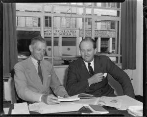 Sir Keith Parks and Mr Nick Higgs (right), Motor Specialties Ltd