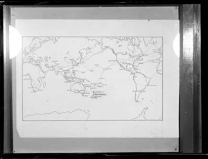 World map for view book, Wellington
