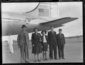 Pan American World Airways, passengers, Mr and Mrs Dempsy and family