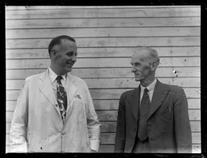 Mr Gardiner (left) and Mr Geo Bolt, Tasman Empire Airways Ltd