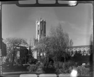 University buildings and clock tower, Princes Street, Auckland
