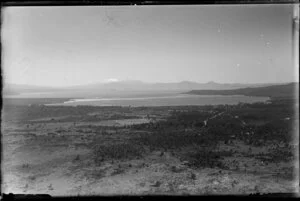 Lake Taupo, includes Mount Tongariro in the background, Taupo district
