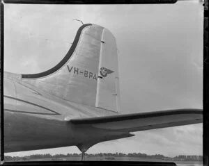 Douglas DC6 VH-BPA, R M A Resolution, BCPA [British Commonwealth Pacific Airlines] inauguration, Whenuapai