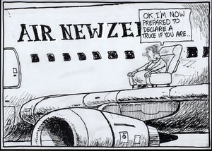 Air New Zealand. "OK, I'm now prepared to call a truce if you are." 7 September, 2007