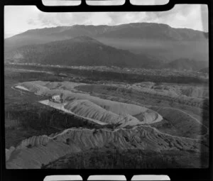 Gold dredge at Blackball, West Coast Region