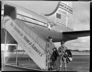 Pan American World Airways, two schoolboy passengers, Mr Peter Maxwell and Mr John Nott
