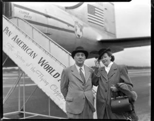 Pan American World Airways passengers, Mr and Mrs Noel Hickson