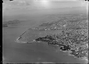 Auckland City, general view including Herne Bay
