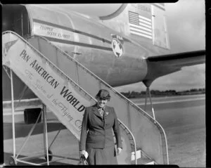 Pan American World Airways Ltd (PAWA) passenger Miss Annie Stewart